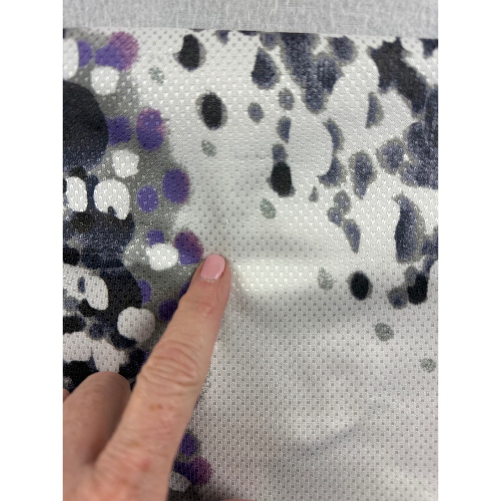 Tai One Shoulder Dress Womens Size S White Purple Abstract Sleeveless Mini - Picture 11 of 11